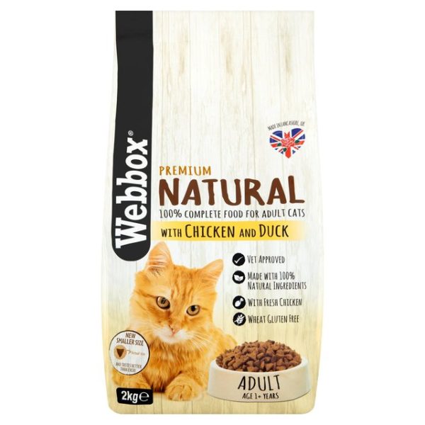 WEBBOX - natural cat chicken and duck 2 KG