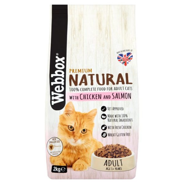 WEBBOX - Natural cat chicken and salmon 2 KG