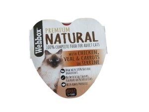 webbox - natural chicken, veal with carrots in terrine 85 gr.