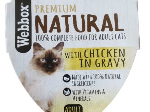 webbox - natural chicken in gravy 85 gr.