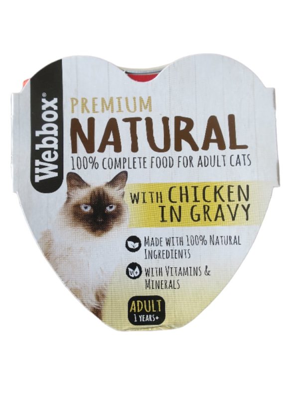 webbox - natural chicken in gravy 85 gr.