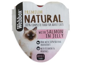 webbox - natural salmon in jelly 85 gr.