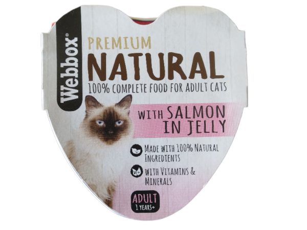 webbox - natural salmon in jelly 85 gr.