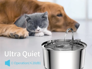FAUCET STYLE STAINLESS STEEL PET FOUNTAIN 3.2 L