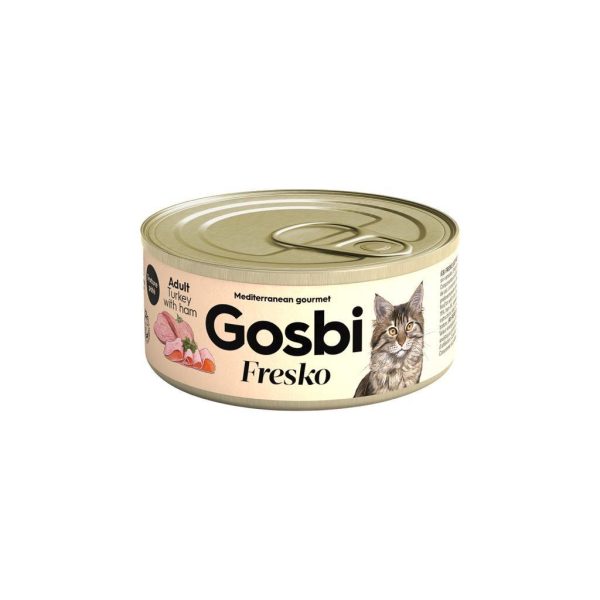 Gosbi - Fresko Cat adult turkey with ham 70 gr.