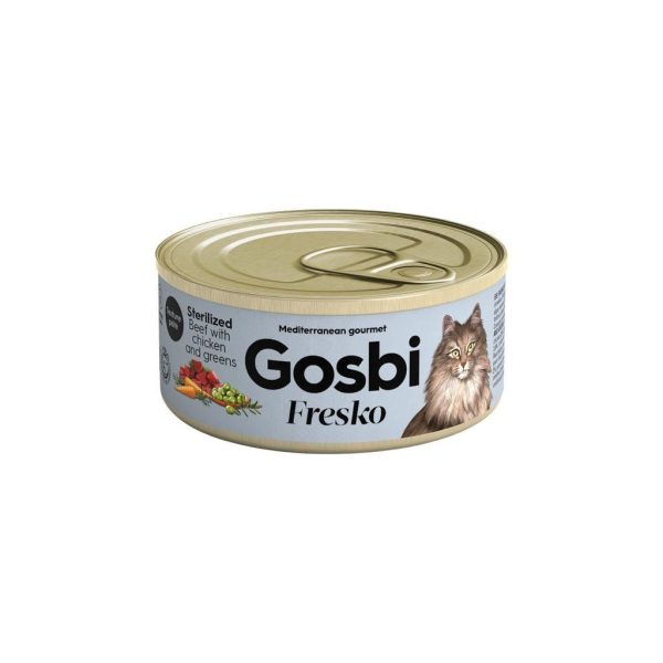 Gosbi - Fresko Cat Sterilized Beef With Chicken And Greens 70 gr.