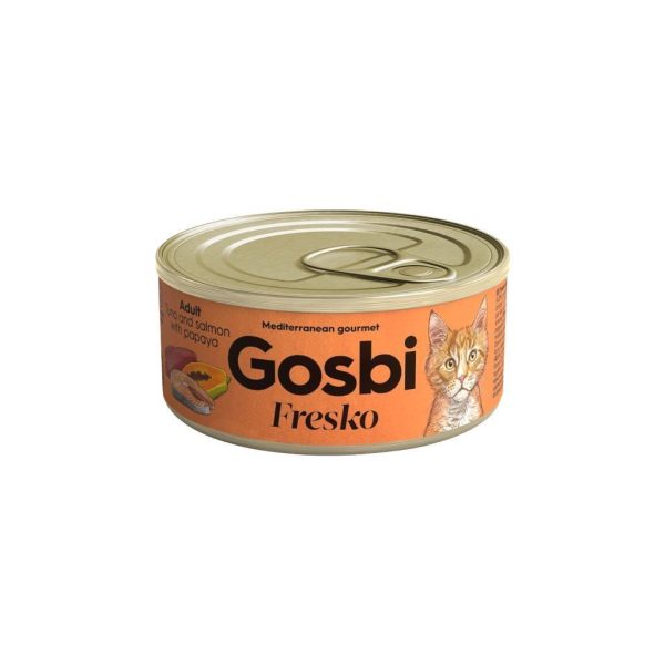 Gosbi - Fresko Cat Adult Tuna And Salmon With Papaya 70 gr.