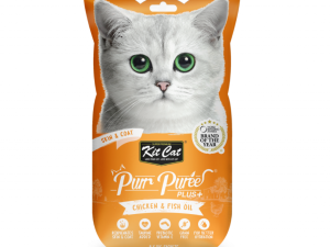 Kit Cat Purr Puree Plus+ Chicken & Fish Oil (Skin & Coat)