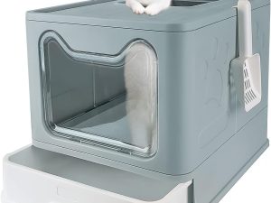 Closed litter box