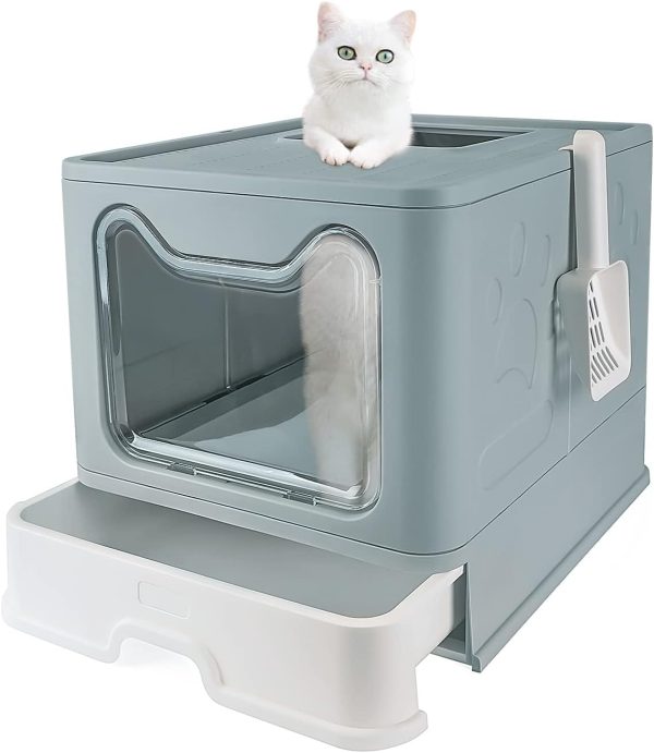 Closed litter box