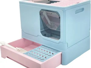 Closed litter box