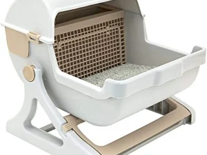 Semi automatic litter box