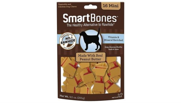 SmartBones - Real Peanut Butter 16 Mini