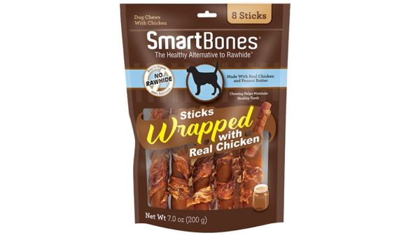 SmartBones - Chicken Wrapped Peanut butter 8 Sticks