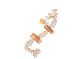 Olive Woof Tug & Chew Twist