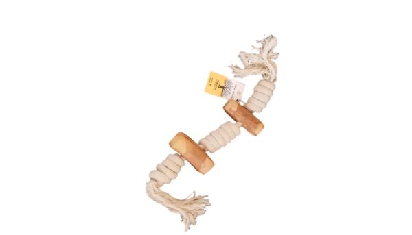 Olive Woof Tug & Chew Twist