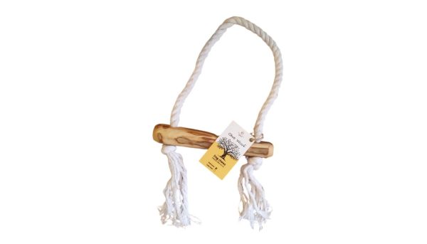 eco friendly dog chew olive wood cotton rope