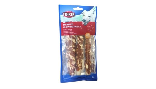 Trixie DentaFun Marbled Rolls with Beef and Fish