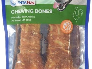 Trixie Chewing Bones With Chicken