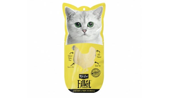 Kit Cat Fillet Fresh Chicken and Fiber (Hairball)