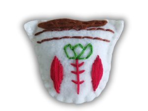 Handmade Embroidery Lebanese Coffee Catnip Toy