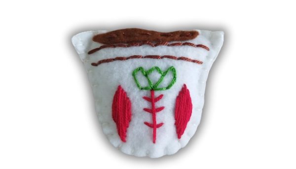 Handmade Embroidery Lebanese Coffee Catnip Toy