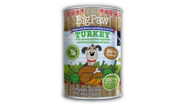 Little Big Paw - Turkey with Broccoli, Carrots and Cranberries in a Rich Herb Gravy (390g)